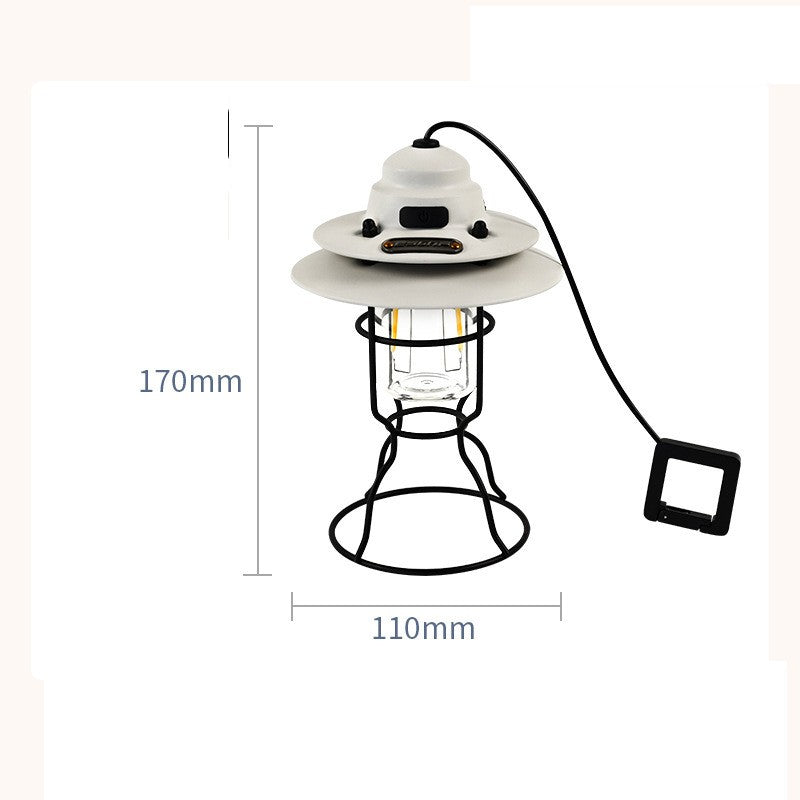 Portable Retro Barn Outdoor Multifunctional Lantern