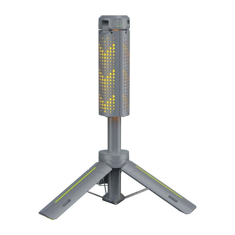 Rechargeable Multifunctional Camping Lantern With Three-Leaf Bracket