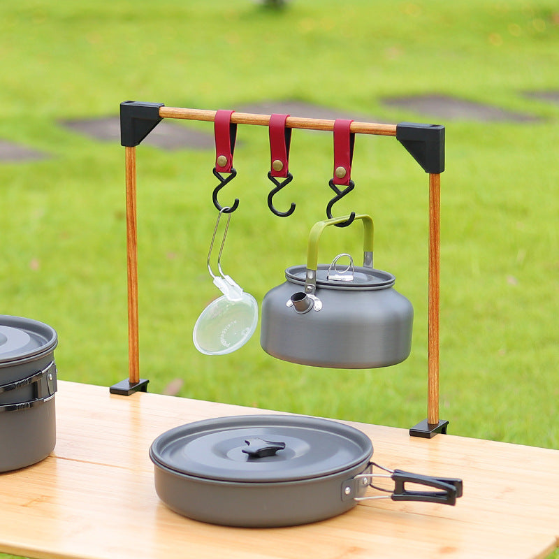 Adjustable Outdoor Camping Desk Rack Hanging Storage Hook Stand