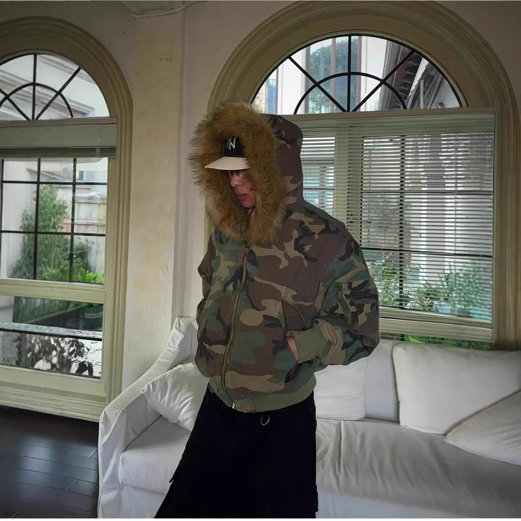 Men's Reversible Camouflage Cotton Jacket
