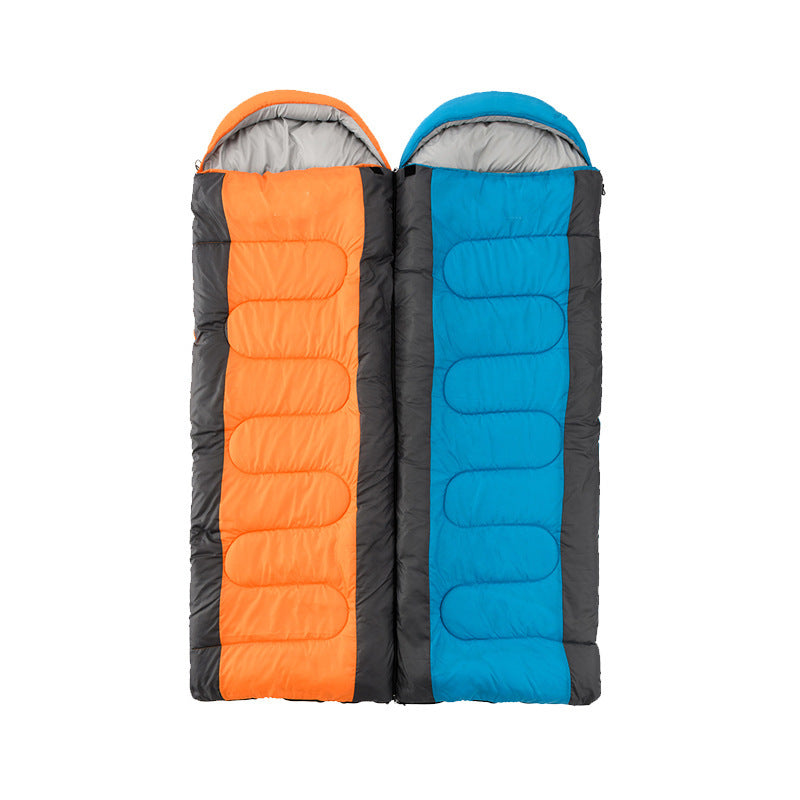 Outdoor Hooded Envelope Sleeping Bag For Camping