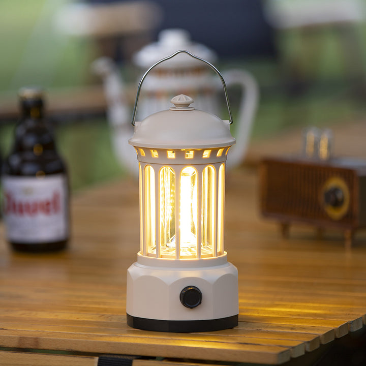 Portable COB Outdoor Camping Lantern Retro Tent Light