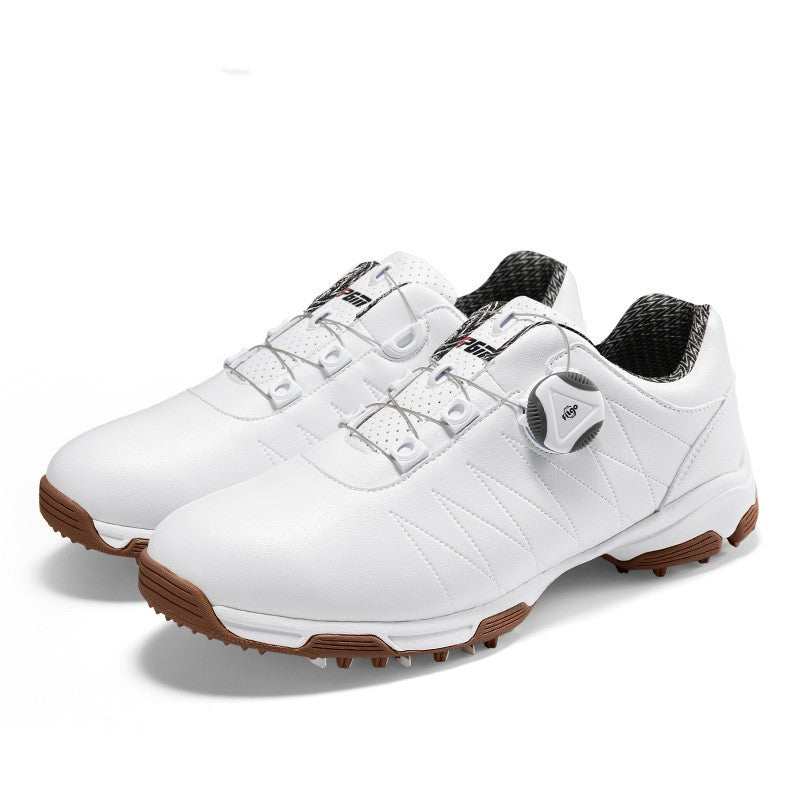 Women’s Waterproof Golf Sneakers Spin Lacing Anti-Slip Shoes