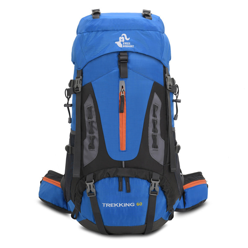 60L Mountaineering Hiking Backpack With Rain Cover