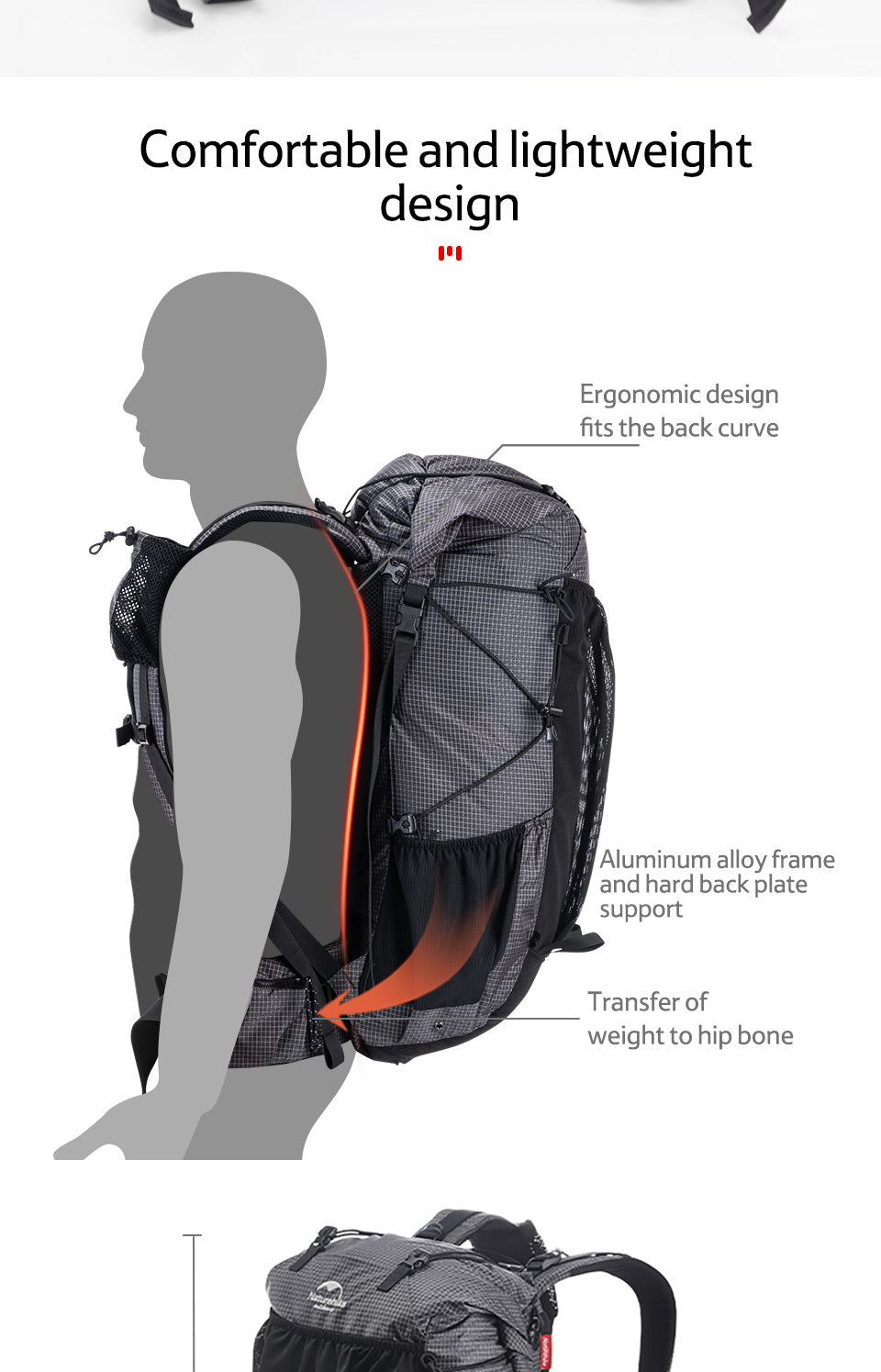 Large Capacity Outdoor Hiking Camping Backpack Rock Travel