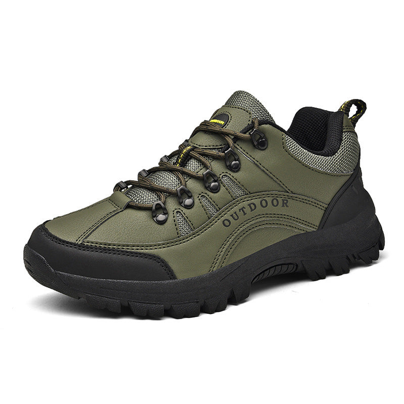 Men’s Leather Low-Top Autumn Winter Hiking Sneakers