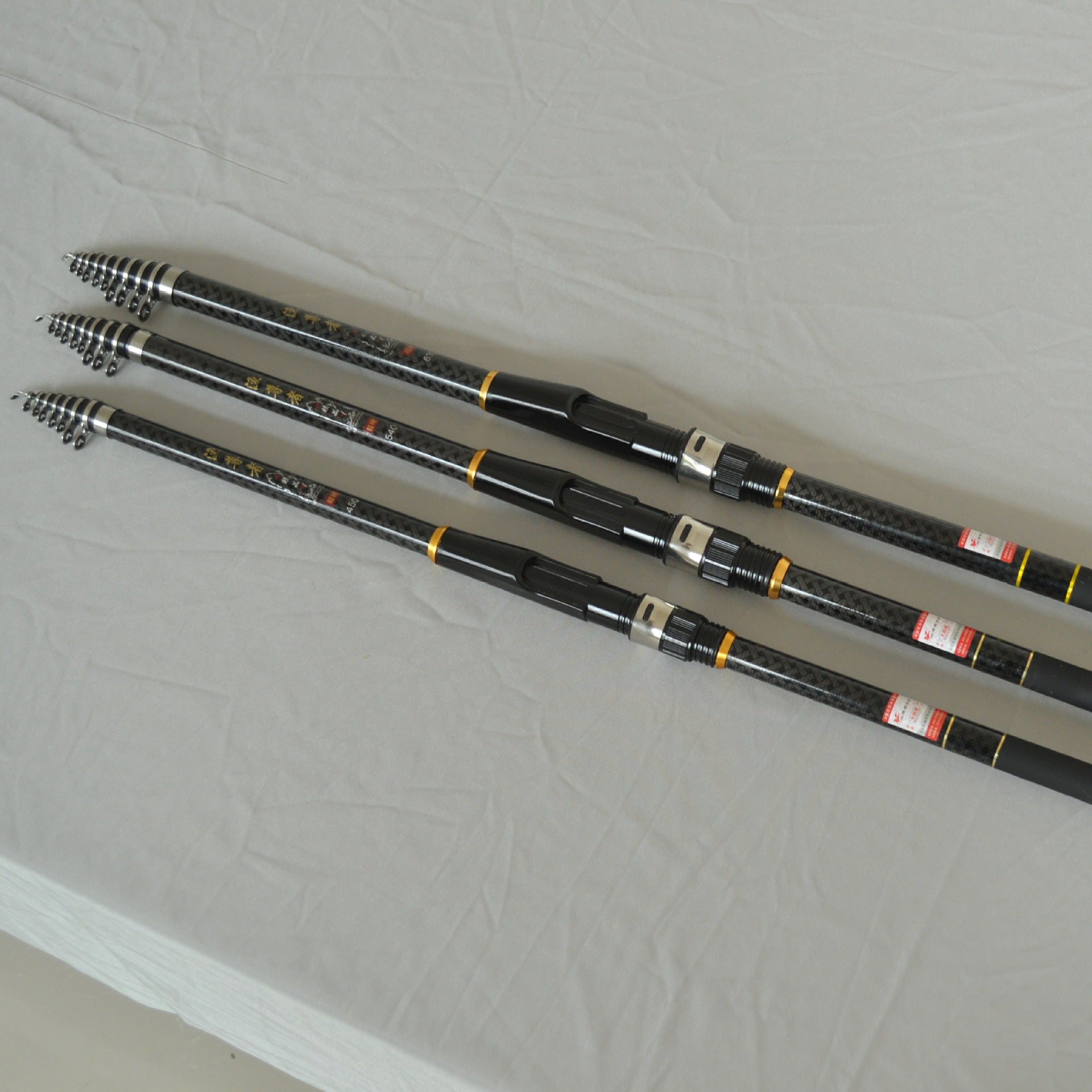 Carbon Rock Fishing Rod Pole Set
