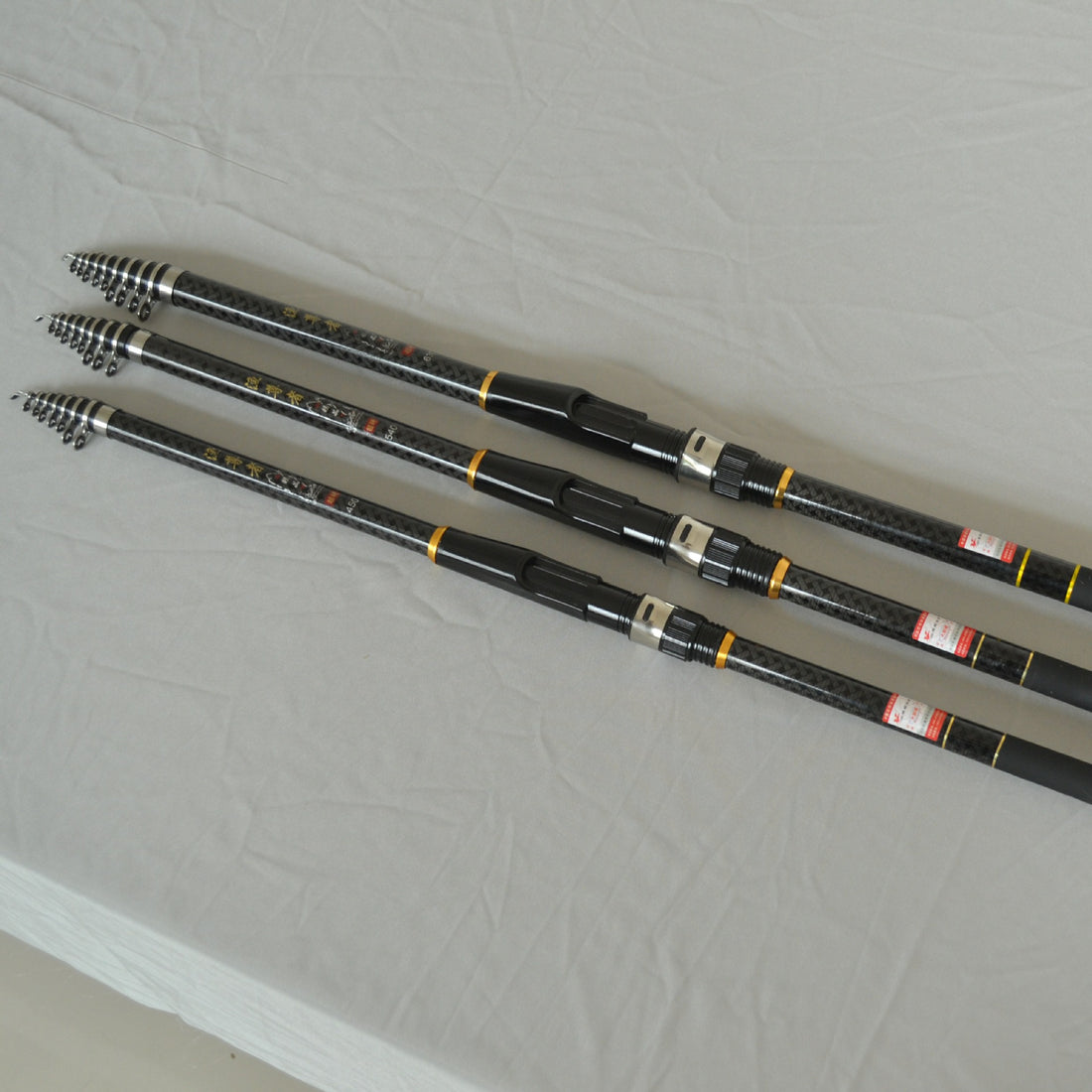 Carbon Rock Fishing Rod Pole Set