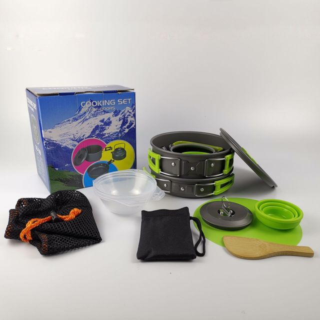 Lightweight Foldable Outdoor Camping Hiking BBQ Cookware Set