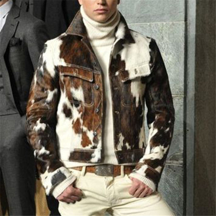 Men's Slim Fit Camouflage Fashion Coat