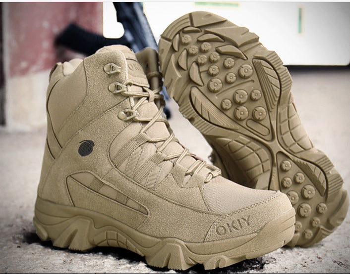 Breathable High-Top Tactical Desert Hiking Boots