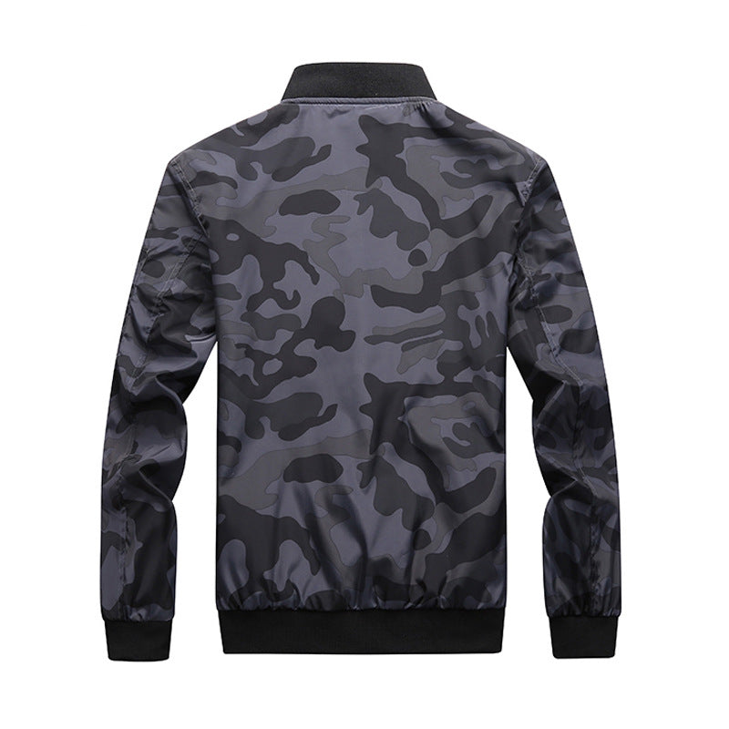 Men's Camouflage Bomber Jacket Coat