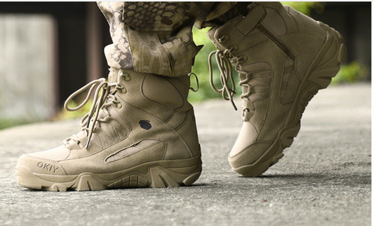 Breathable High-Top Tactical Desert Hiking Boots