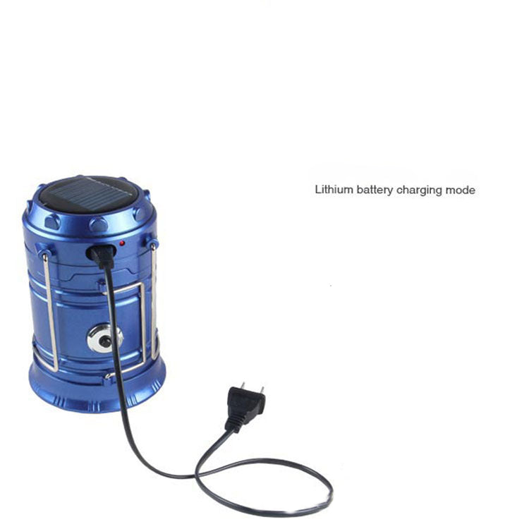 Solar Rechargeable Telescopic Camping Lantern Tent Lamp