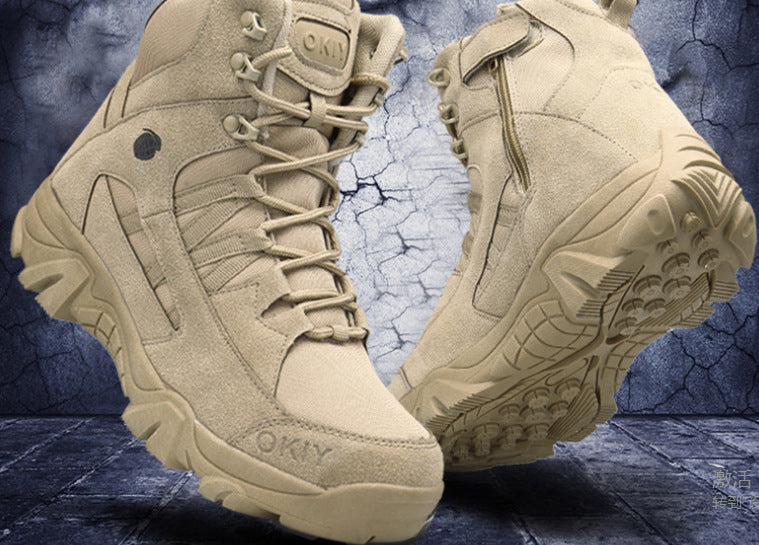 Breathable High-Top Tactical Desert Hiking Boots