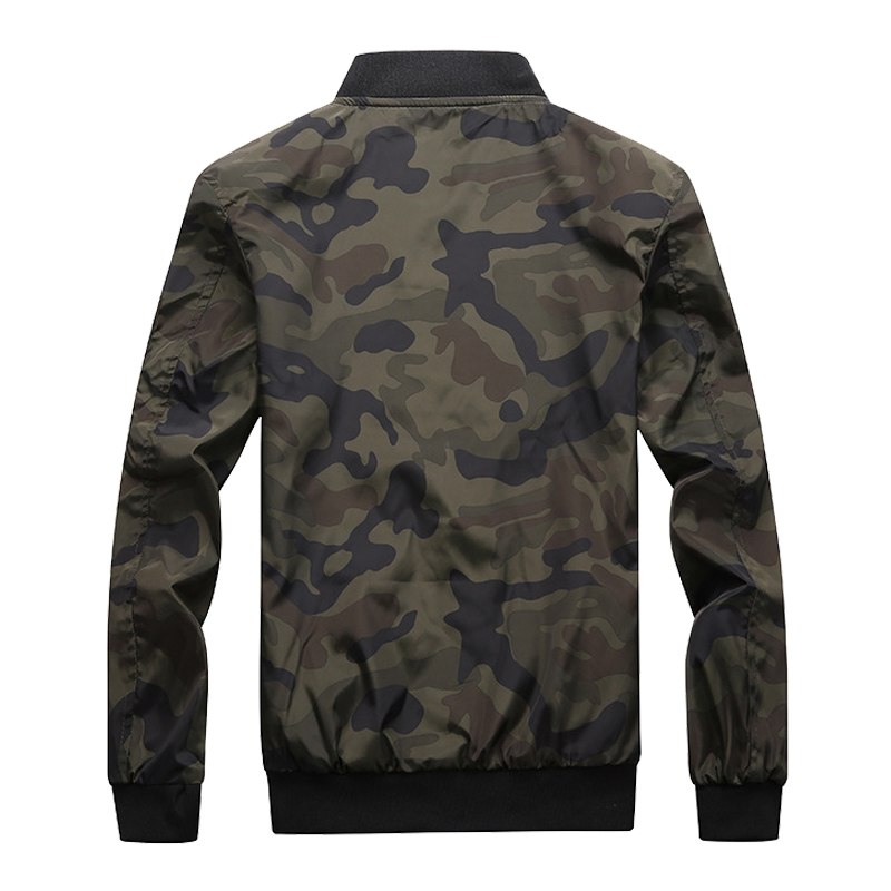 Men's Camouflage Bomber Jacket Coat