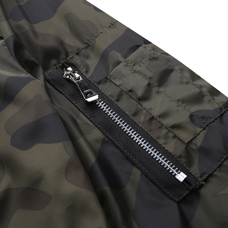 Men's Camouflage Bomber Jacket Coat