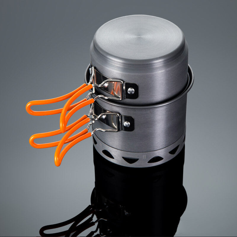 Heat-Collecting Single Pot Outdoor Mountaineering Camping Cookware
