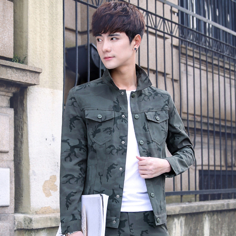 Men's Camouflage Utility Jacket Overalls