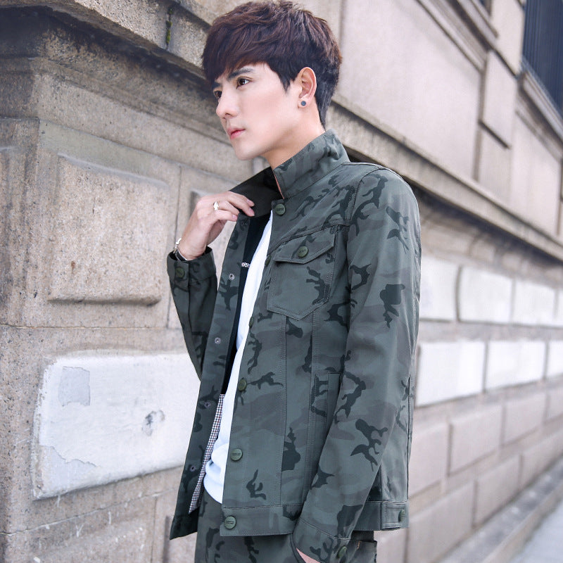 Men's Camouflage Utility Jacket Overalls