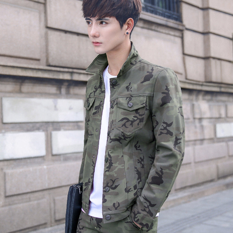 Men's Camouflage Utility Jacket Overalls