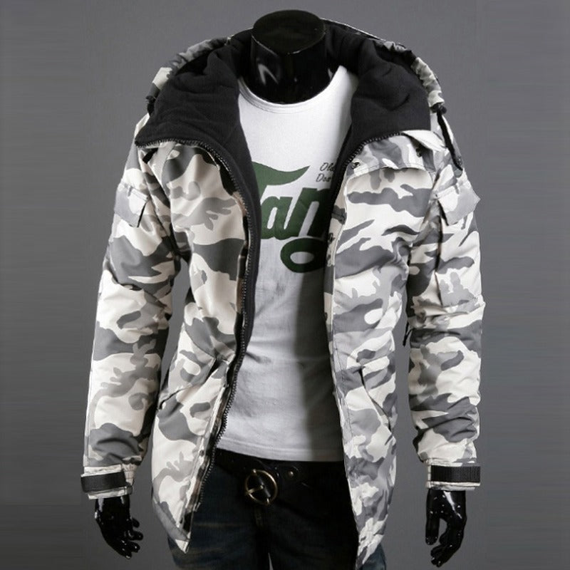 Men's British Camouflage Hooded Jacket