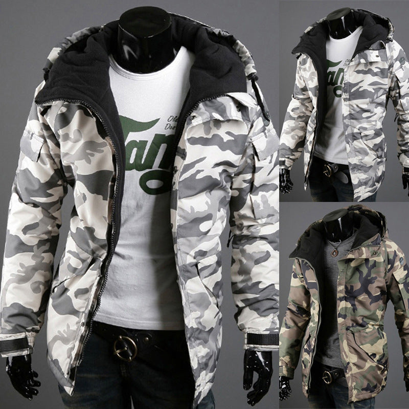 Men's British Camouflage Hooded Jacket
