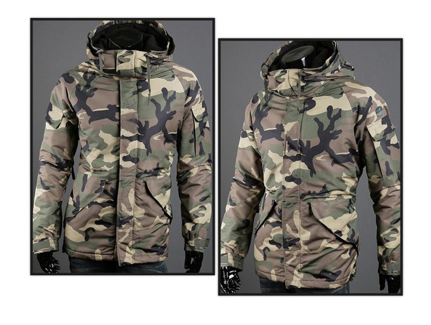 Men's British Camouflage Hooded Jacket