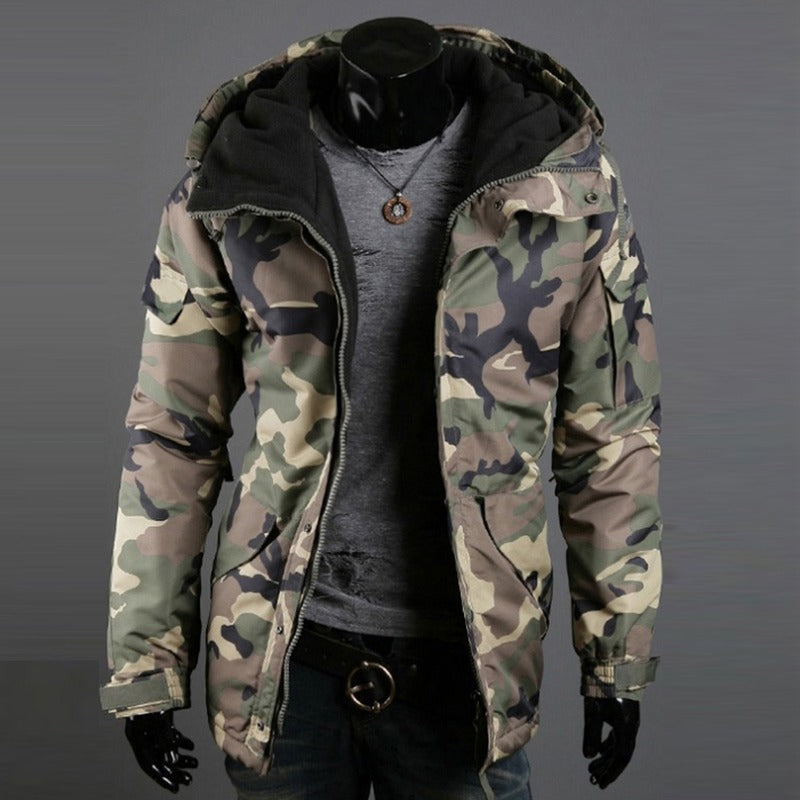 Men's British Camouflage Hooded Jacket
