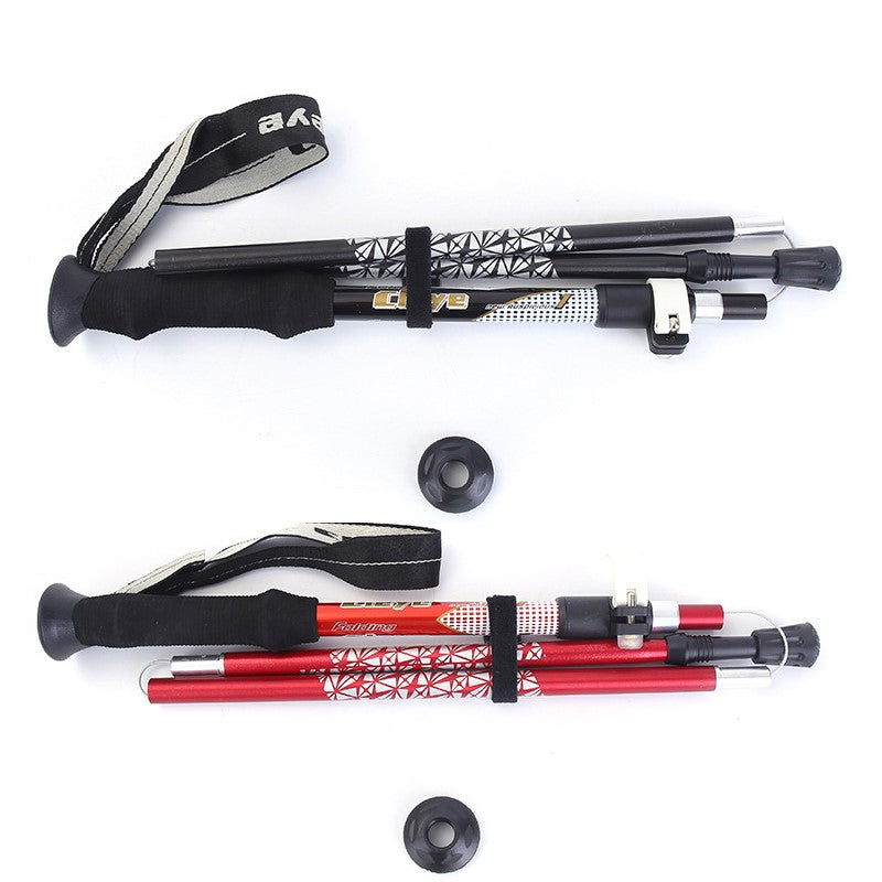 Ultralight Telescopic Folding Trekking Walking Stick
