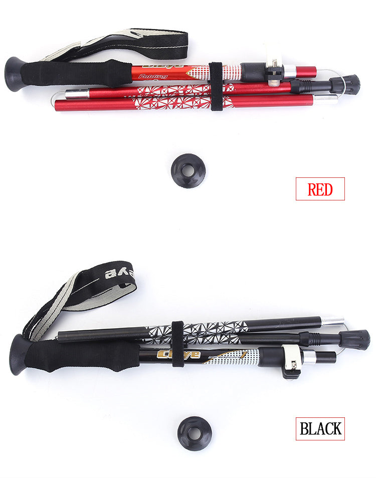 Ultralight Telescopic Folding Trekking Walking Stick