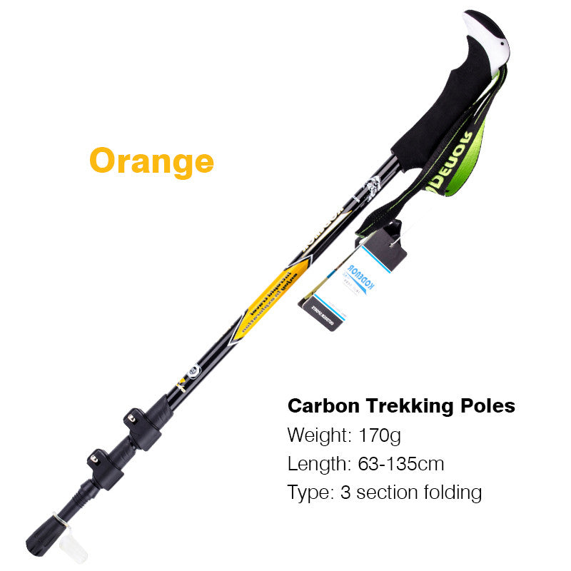 Multifunctional Carbon Fiber Telescopic Folding Trekking Pole