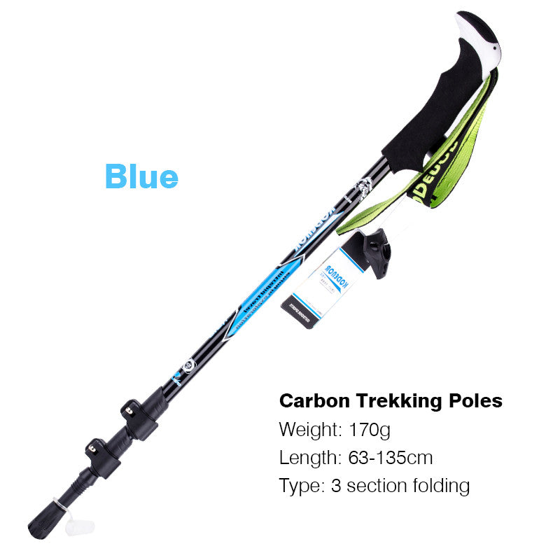 Multifunctional Carbon Fiber Telescopic Folding Trekking Pole