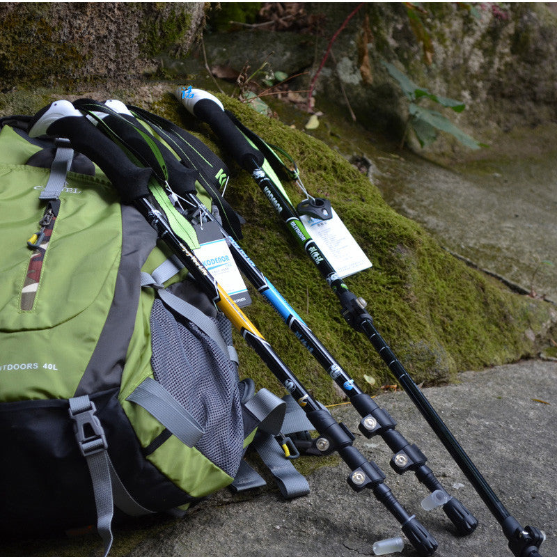 Multifunctional Carbon Fiber Telescopic Folding Trekking Pole