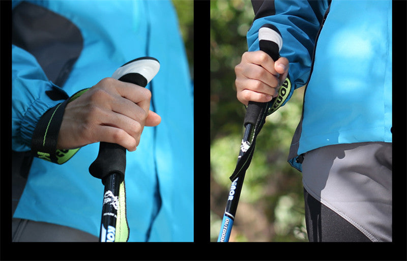 Multifunctional Carbon Fiber Telescopic Folding Trekking Pole