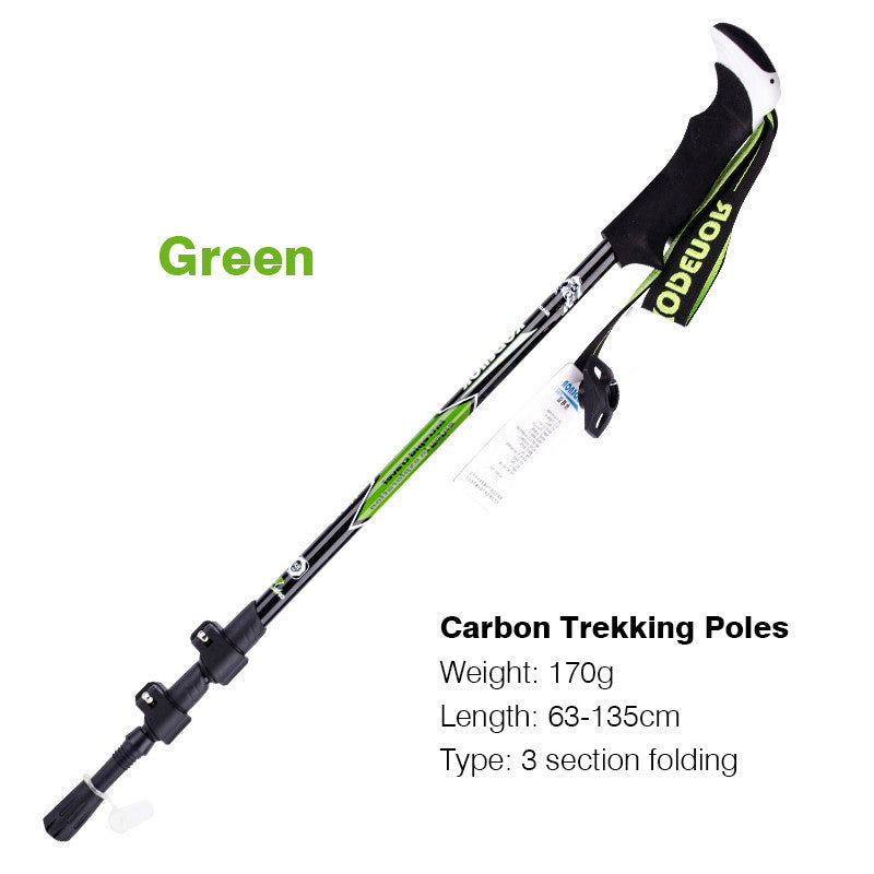 Multifunctional Carbon Fiber Telescopic Folding Trekking Pole