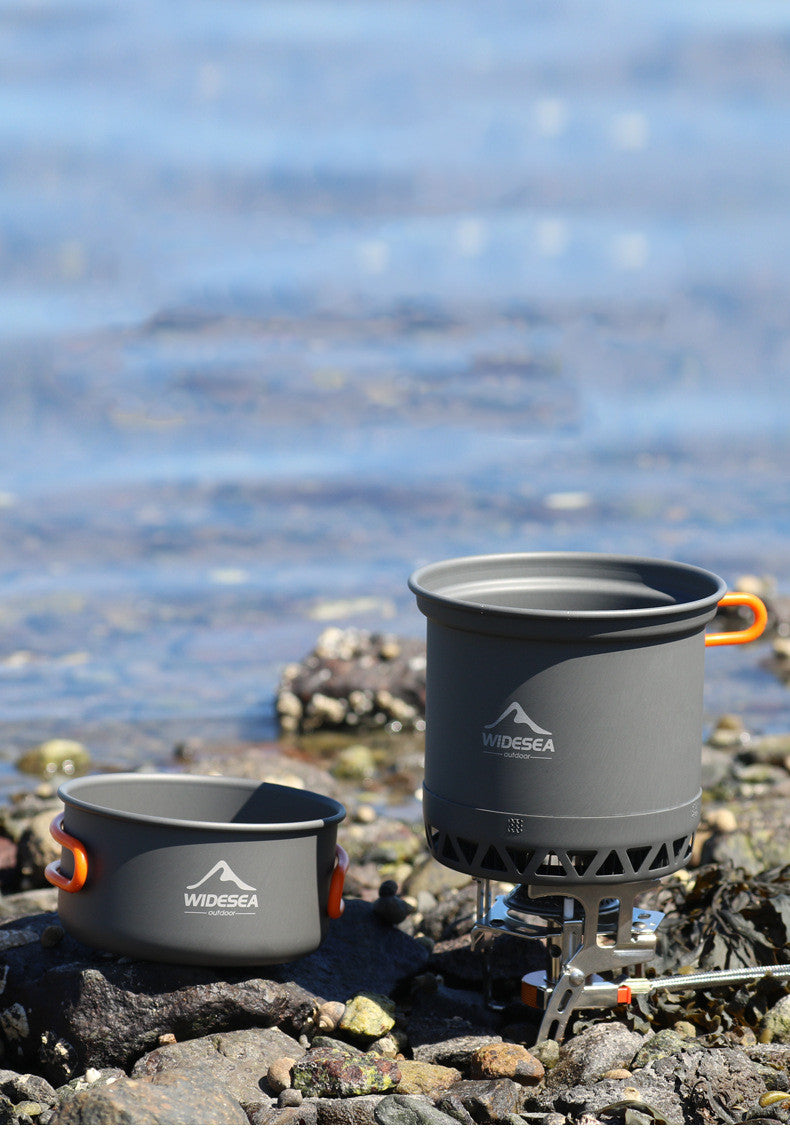 Widesea Outdoor Camping Cookware Cooking Set Travel Kitchen Utensils
