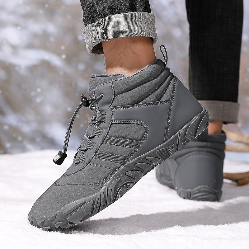 High-Top Non-Slip Warm Snow Hiking Boots With Velvet