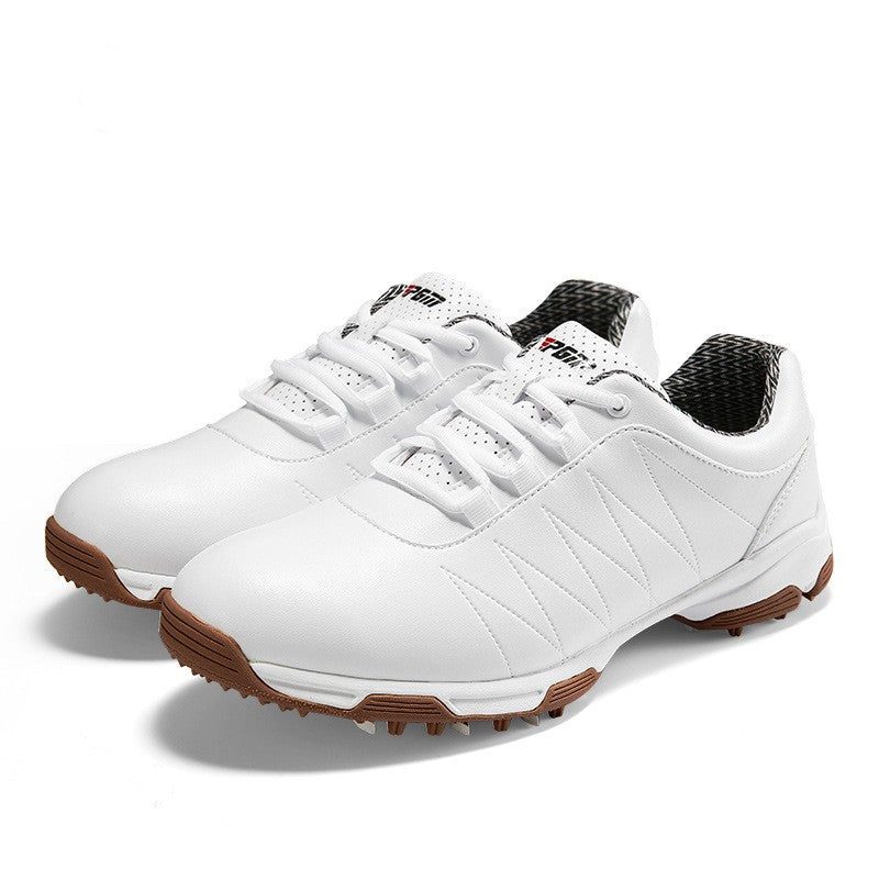 Women’s Waterproof Golf Sneakers Spin Lacing Anti-Slip Shoes