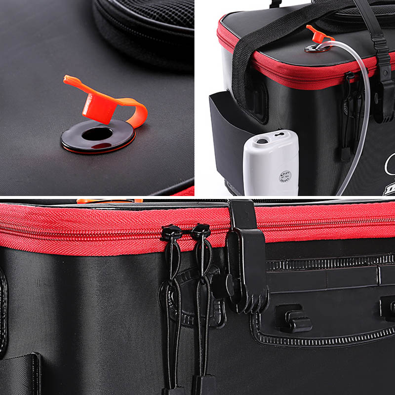 EVA Folding Fishing Tackle Storage Bag Bucket