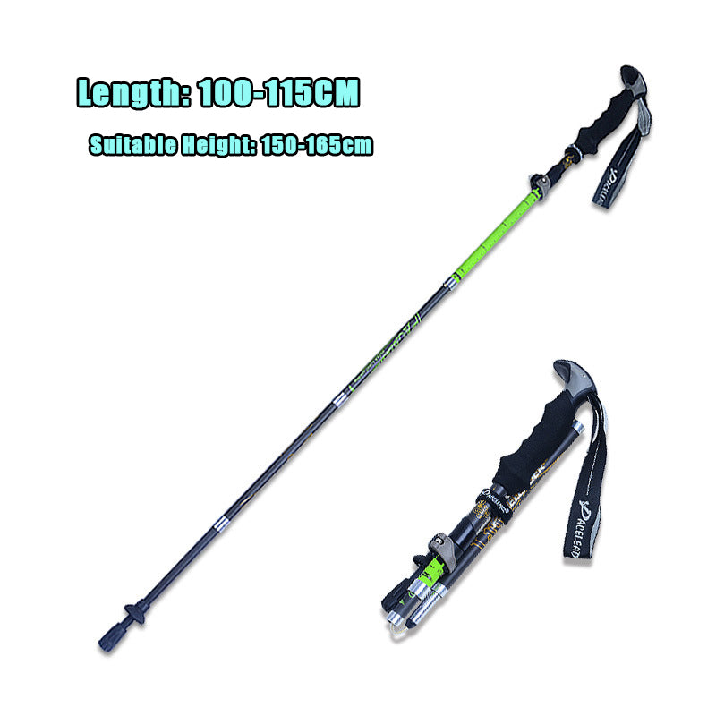 Carbon Fiber Folding Trekking Poles Outdoor Equipment