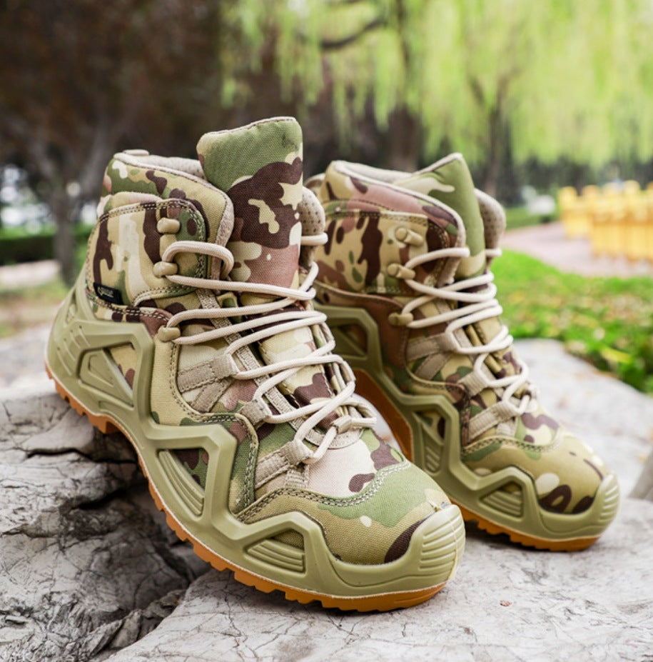 Mid-Top High-Top Military Tactical Combat Hiking Boots