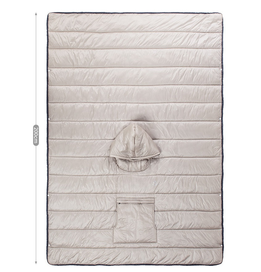Portable Warm Wearable Camping Sleeping Bag Cloak