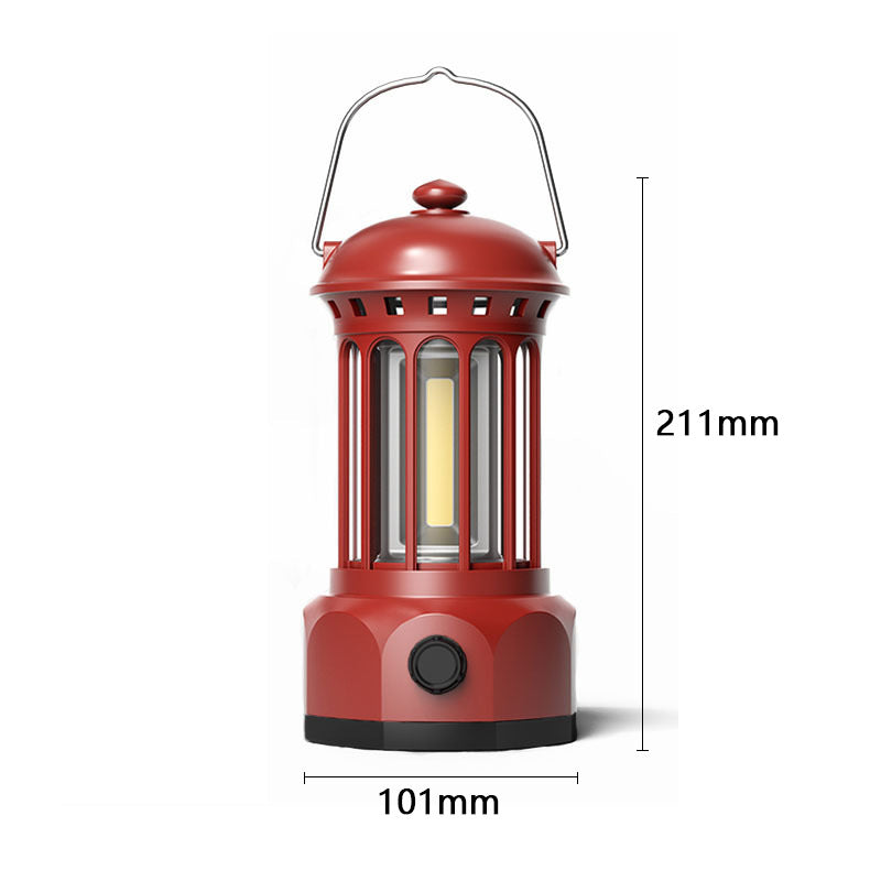 Portable COB Outdoor Camping Lantern Retro Tent Light