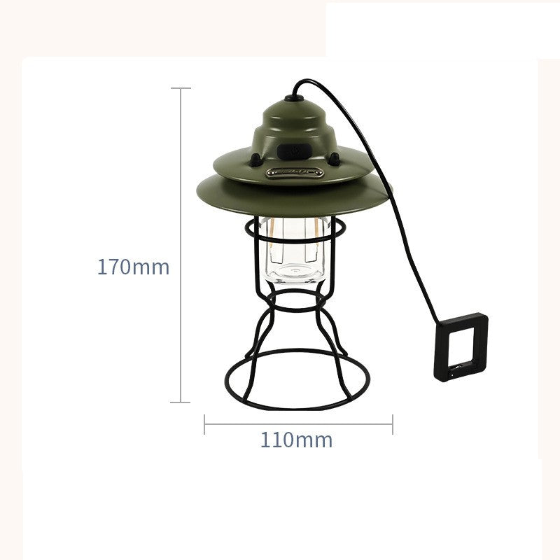 Portable Retro Barn Outdoor Multifunctional Lantern