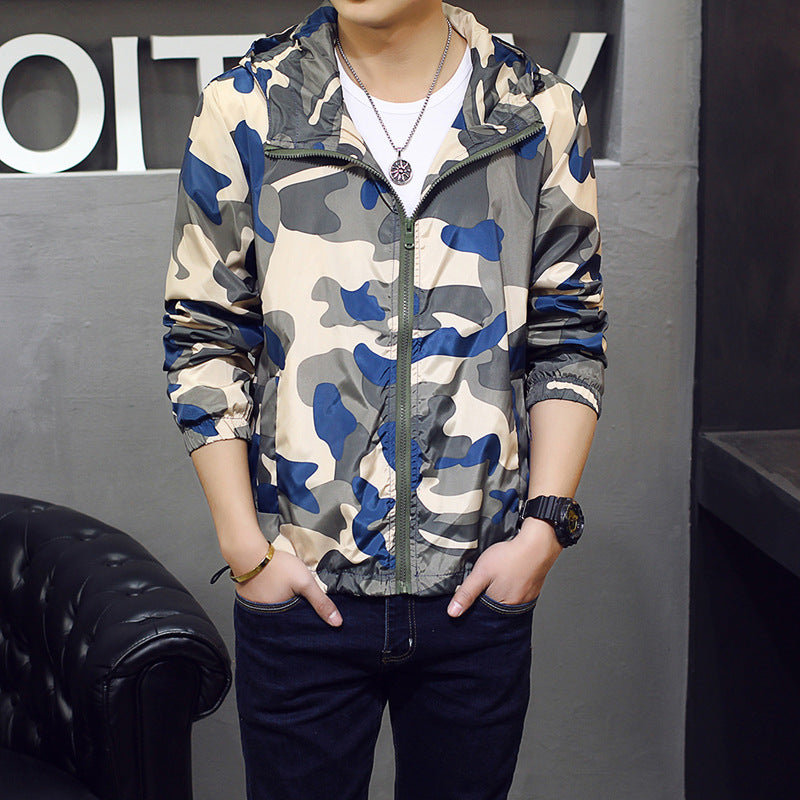 Men's Slim Fit Camouflage Fashion Jacket
