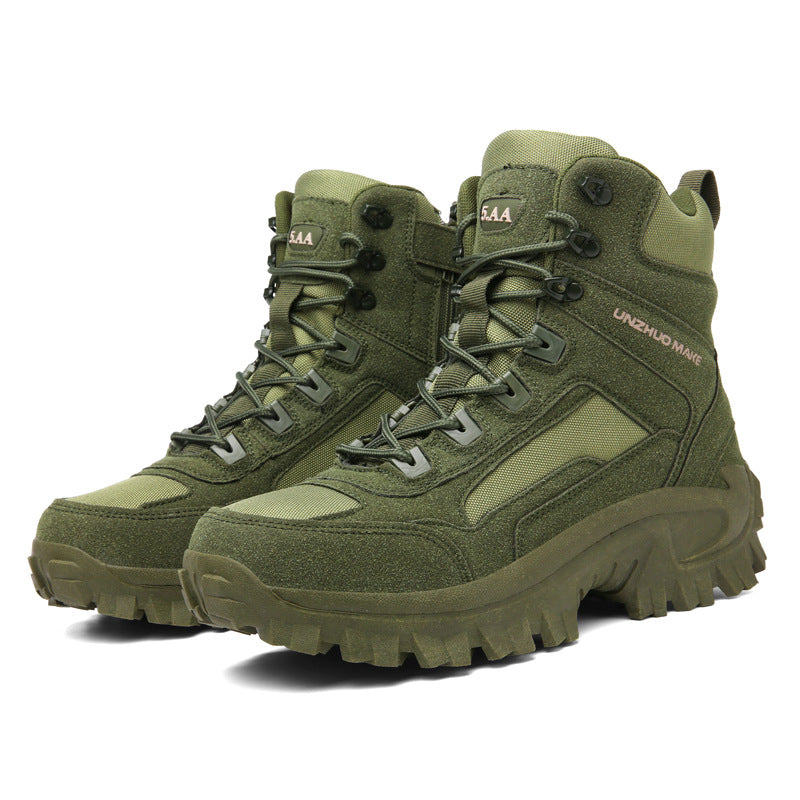 Men's High-Top Winter Tactical Hiking Desert Snow Boots