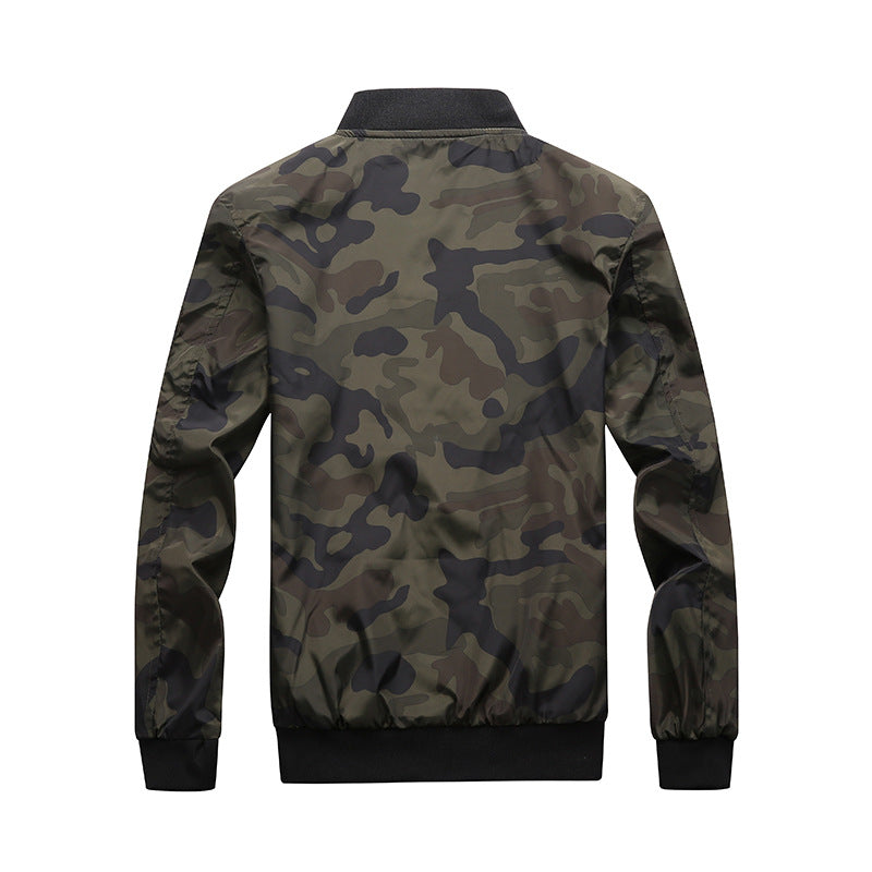 Men's Camouflage Bomber Jacket Coat
