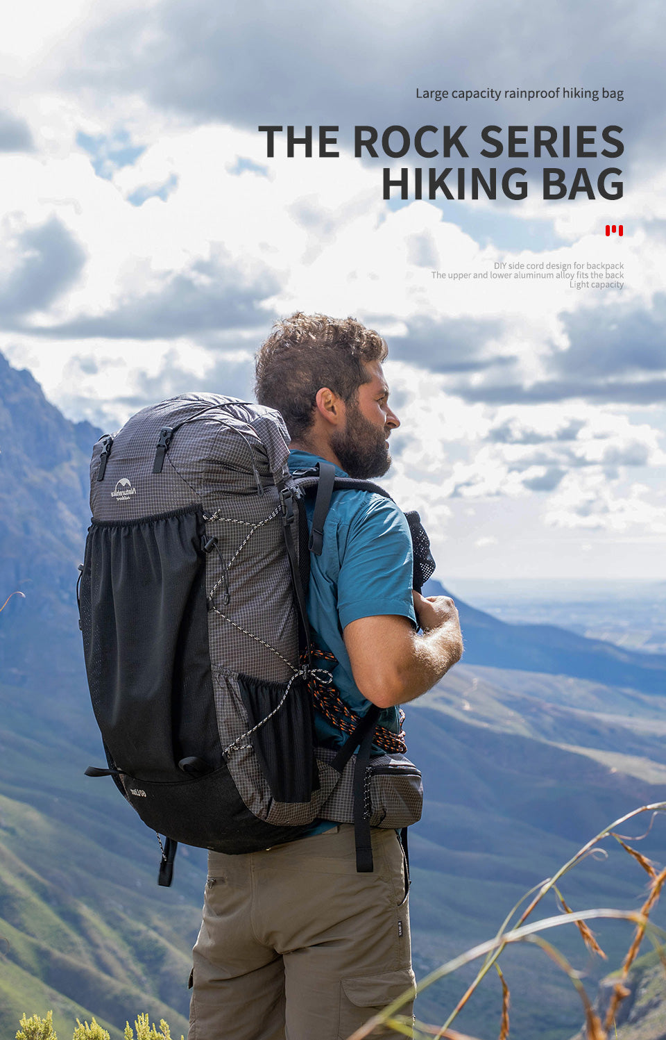 Large Capacity Outdoor Hiking Camping Backpack Rock Travel