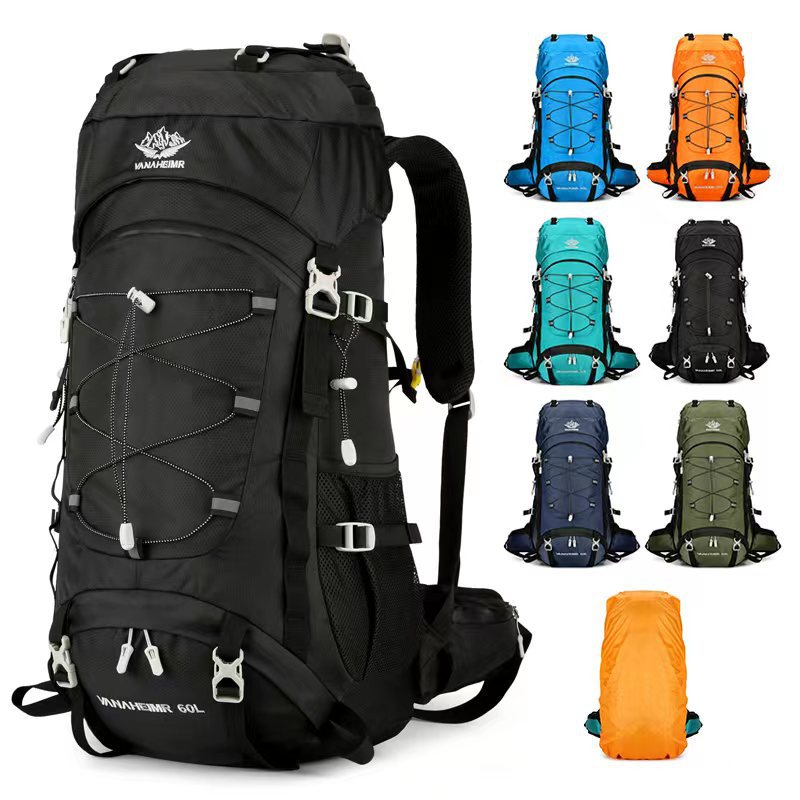 60L Large Capacity Hiking Camping Travel Backpack